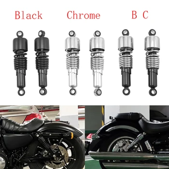 Задние амортизаторы мотоцикла 267 мм, Регулируемая амортизационная пружина для Harley Sportster 883 1200 Touring Road King