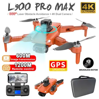 2023 L900 Pro SE MAX Drone 4K Профессиональная HD Камера Дроны 5G GPS Беспилотный Летательный Аппарат для Наведения на препятствия с Бесщеточным Мотором Квадрокоптер мини-дрон