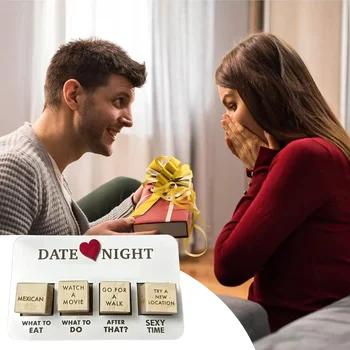 Игра Date Night Dice After Dark Edition Date Night Игра в деревянные кости для пар Деревянные Многоразовые Игральные кости для Годовщины пары