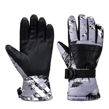 Мотоциклетные перчатки, зимние дышащие Зимние перчатки для езды на велосипеде, Ветрозащитные и водонепроницаемые велосипедные перчатки для мужчин и женщин