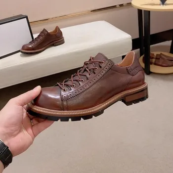 Новые Роскошные Мужские Туфли Sapatos Italianos Zapatos Para Hombres De Piel Orijinal Scarpe Di Lusso Uomo
