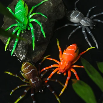 5ШТ Приманка-паук с естественным действием при ходьбе, крючки для ловли пауков на поверхности воды, приманки без водорослей, Идеальный компаньон для рыбалки 8 см / 7 г