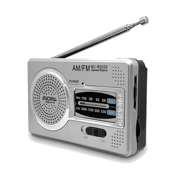 BC-R2033 AM FM Радио Телескопическая Антенна Полнодиапазонный Портативный Радиоприемник Retro FM World Карманный Радиоплеер Для Пожилых людей