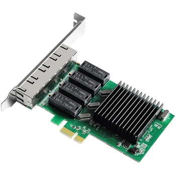 PCI-E 4-Портовая Гигабитная Сетевая карта PCI-E RTL8111H С Чипом 10/100/1000 Мбит/с Сетевой Контроллер Сетевого адаптера RJ45 LAN