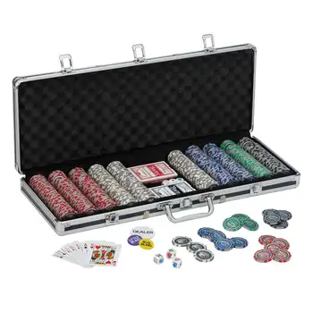 Набор фишек для покера из 500 штук с 13,5 граммовыми фишками для покера Маджонг