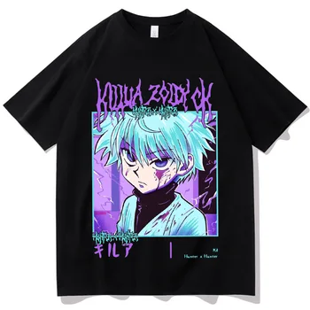 Рубашка Hunter X Hunter Аниме-рубашка, рубашка с японским аниме-принтом, аниме-подарки для мужчин и женщин, рубашки с круглым вырезом и коротким рукавом