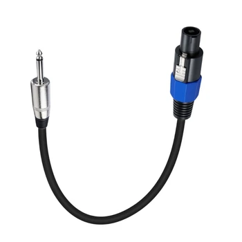 16FB от Speakon до 1/4 6,35 мм Соединительный кабель-переходник от штекера к штекеру 1/4 дюйма TS Male Mono Plug