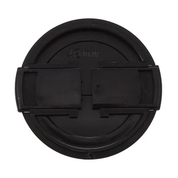 5-кратная камера Пластиковый боковой зажим на передней крышке объектива Защитный чехол Черный 49 мм