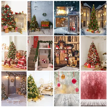 Рождественские фоны для фотосъемки, зимний снег, подарок в виде снеговика, портрет новорожденного, фотофон для фотосессии 210315STY-01
