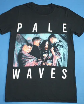 Черная футболка Pale Waves rock band VTG с коротким рукавом S-5Xl 1F1523