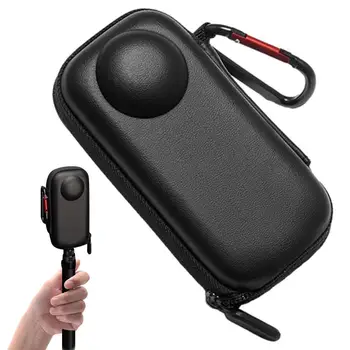 Сумка для хранения экшн-камеры, портативный защитный чехол с крючком, компактная и стильная сумка для переноски с защитой от царапин для Insta360 Action