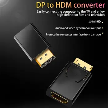 DP-HDMI-совместимый Адаптер Для ПК, Кабель Для Телевизора, Конвертер Монитора Компьютера, Позолоченный /никелированный Штекер, Usb-Адаптер DisplayPort
