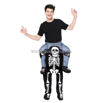 Креативные костюмы на Хэллоуин, мужские брюки со скелетом, Сценические костюмы на Хэллоуин для мужчин