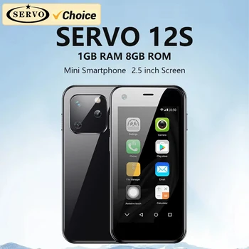 Мини-смартфон SERVO 12S с 2,5-дюймовым маленьким экраном Android 3G WCDMA Камера сотовой сети GPS WIFI Bluetooth Мобильный телефон Google Play