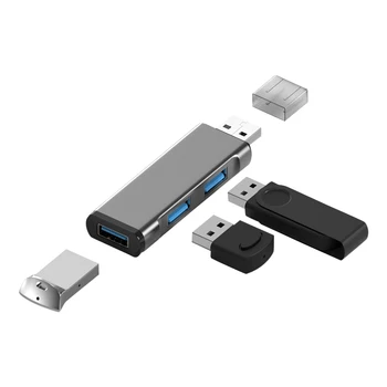 Мини-3-портовый USB-концентратор 3.0 Удлинители USB-концентратора 2.0 Станция USB-адаптера Ультратонкий портативный концентратор данных USB-разветвитель