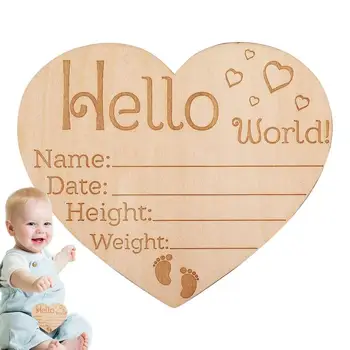 Табличка с объявлением о рождении на память, табличка с указанием имени ребенка