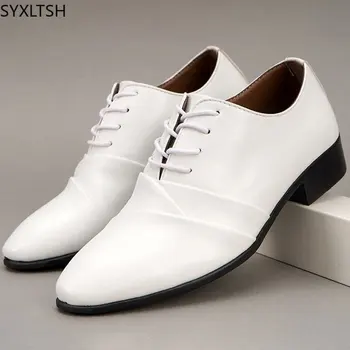 Leather Shoes for Men Italiano Business Suit Oxford Shoes for Men Office 2024 Casuales Dress Shoes for Men туфли мужские летние