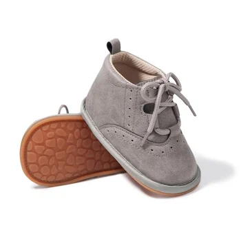 Детские ботинки, классическая обувь для мальчиков и девочек в стиле ретро, многоцветная нескользящая резиновая Мягкая обувь для новорожденных, первые ходунки, Унисекс, обувь для детской кроватки