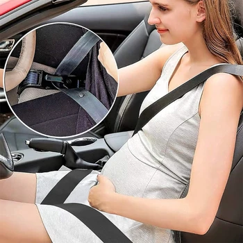 Безопасные дорожные принадлежности для беременных мам Регулируемый ремень безопасности без ощущения дискомфорта Дышащий ремень безопасности для живота