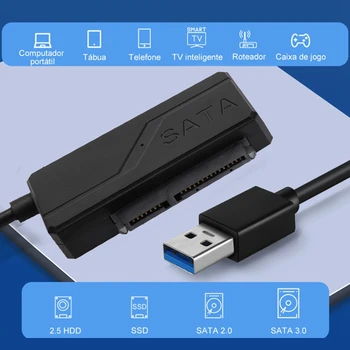 Адаптер SATA к USB 3.0 Высокоскоростная передача данных для 2,5-дюймового жесткого диска HDD Адаптер SATA для жесткого диска