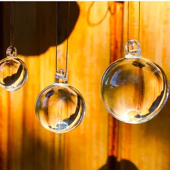 20-50 мм Стеклянный подвесной шар K9, Хрустальная гладкая сфера, подвеска в стиле Фэн-шуй, Ловец Солнца для домашнего занавеса, Свадебное украшение