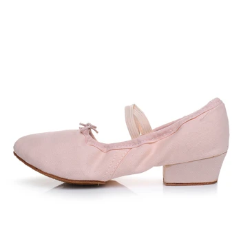 Балетки для женщин, женские туфли-лодочки на плоской подошве, танцевальная обувь на квадратном каблуке, повседневная парусиновая однотонная дышащая обувь с мягкой подошвой 2023, Zapatos