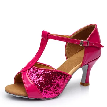 2023 Новые женские туфли для латиноамериканских танцев на высоком каблуке для взрослых, атласная мягкая подошва, удобная и нескользящая
