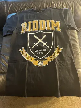 Футболка бренда Riddim Новая без бирки черная S Underground kings уличная одежда в стиле хип хоп с длинными рукавами