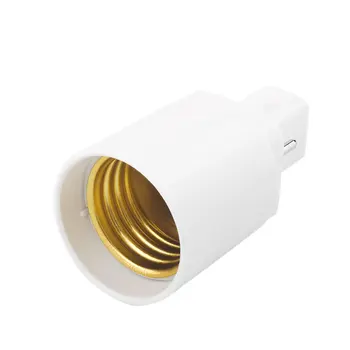 Держатель светодиода Огнестойкий PBT G24 к основанию розетки E27 Винт Светодиодная лампа Адаптер для галогенной лампы Конвертер Основание для 2-контактной розетки