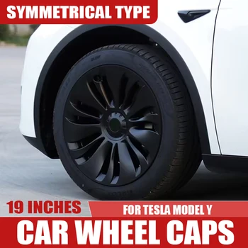 Колпачки на колеса, высококачественные колпачки для ступиц, акция, автомобильные аксессуары для Tesla Model Y в симметричном стиле