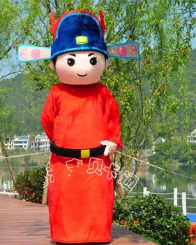 Талисман Ученого Китайский традиционный мультяшный костюм талисмана Мультяшный талисман взрослого размера на Хэллоуин Карнавальный костюм