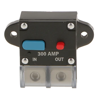 Высокоточный автоматический выключатель с ручным сбросом 300 Ампер AWG 0 или 4 калибра, Держатель предохранителя для автомобильного аудио 12 шт.