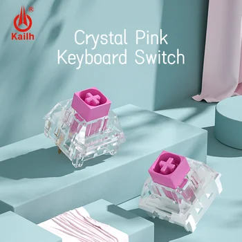 Переключатель Механической Клавиатуры Kailh Box Crystal Pink Switch Настроил Щелкающие Переключатели для RGB-Плеера